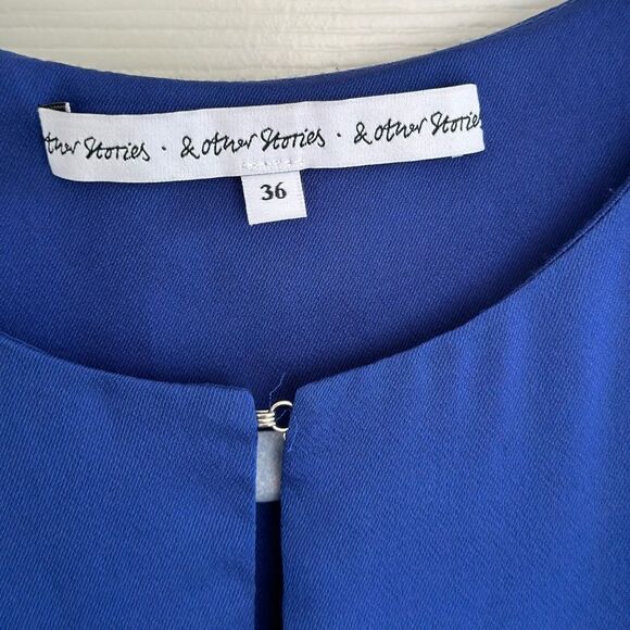 & Other Stories Blue Mini Dress Size XS - Picture 4 of 7